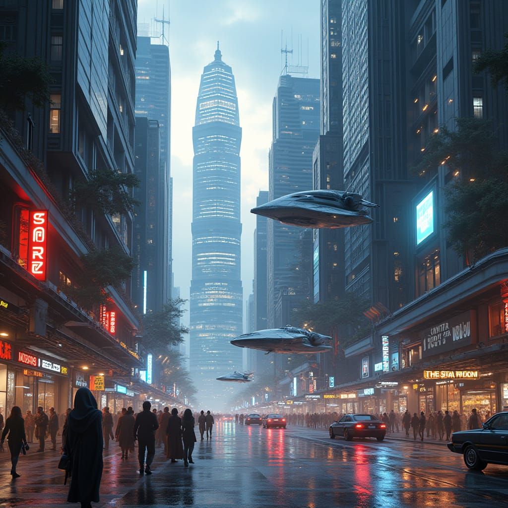Star Wars Singapore Cyberpunk Metropolis
