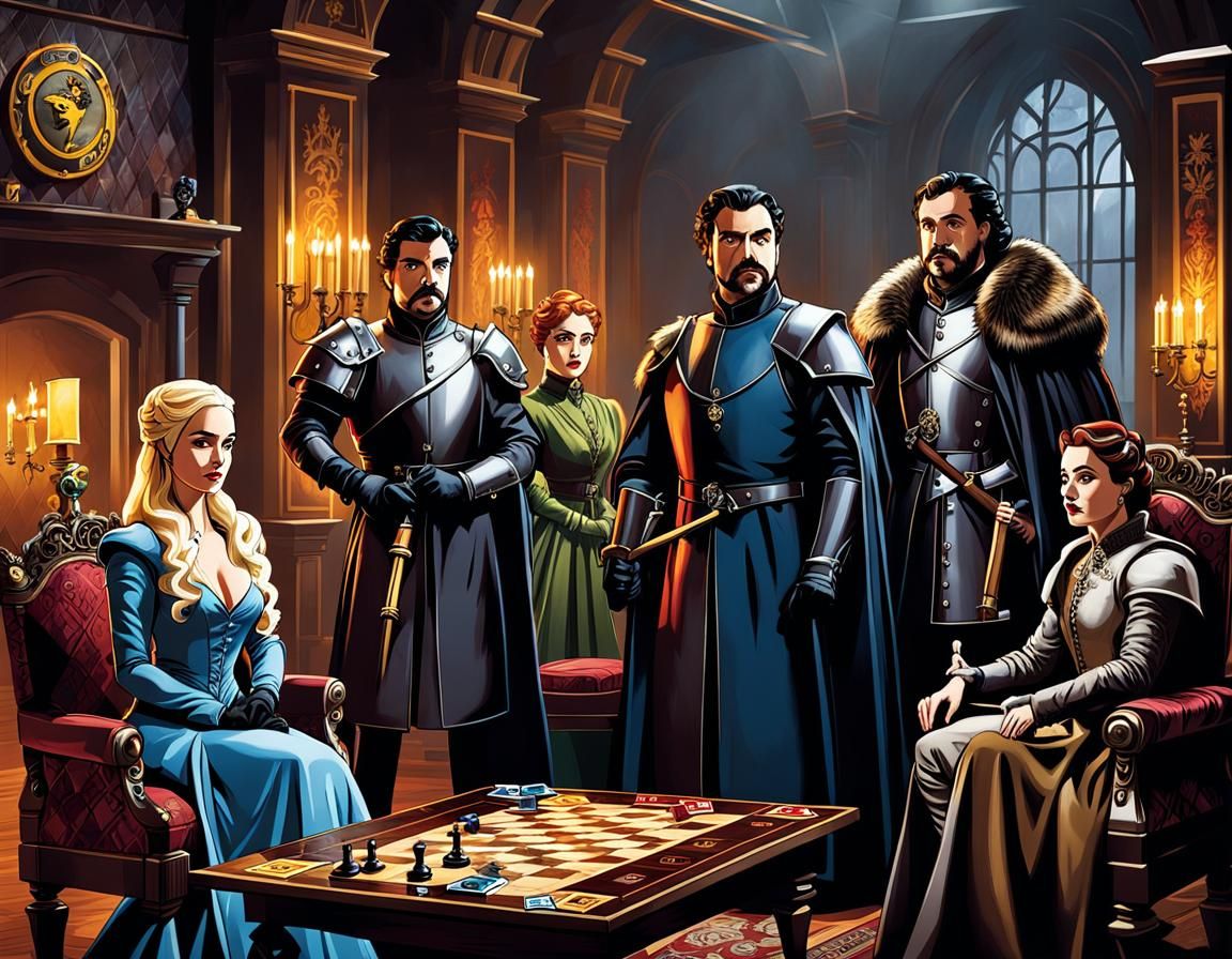 Cluedo Characters in Game of Thrones Style