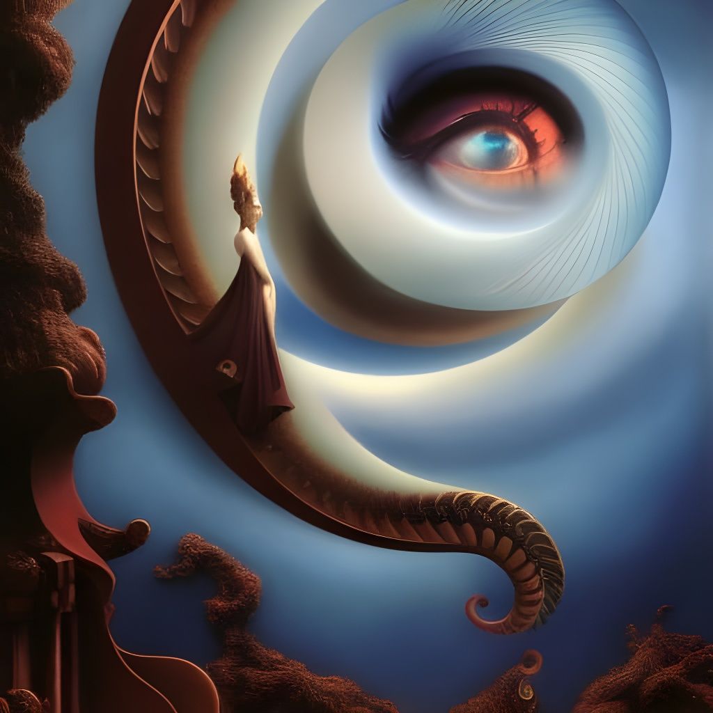 Nature Yin Yang: Surrealist Digital Art