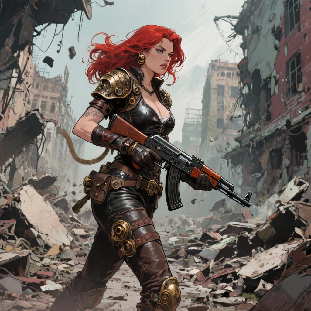 Doomsday Daphne: Steampunk Warrior in Ruins