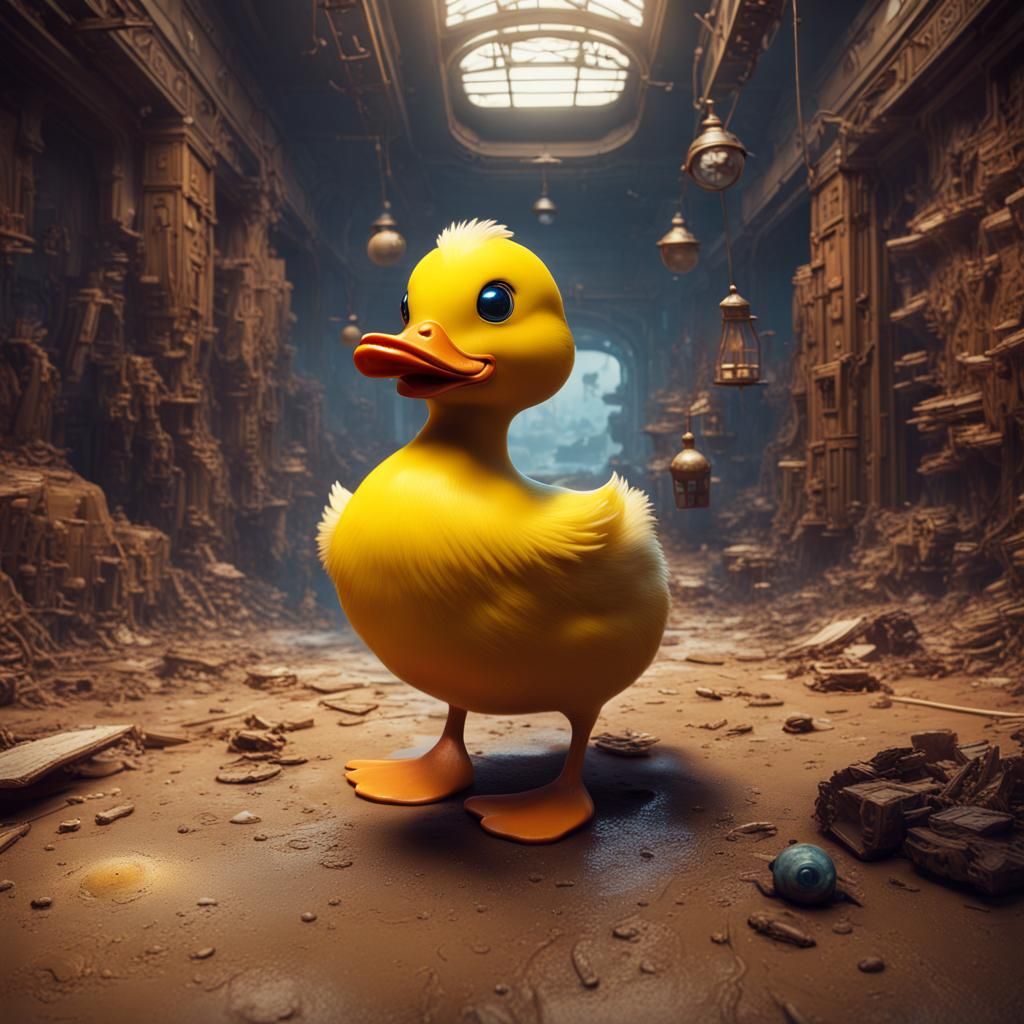 Sardonic Duck in a Strange World: Digital Matte Painting