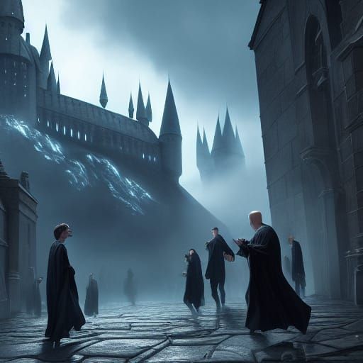 Harry Potter vs Voldemort: Epic Battle in Digital Art