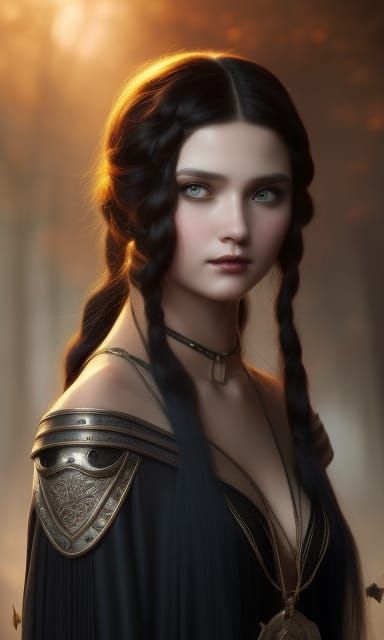 Witch with black hair 14