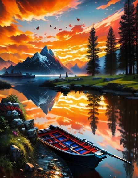 Hyperrealistic Beautiful Place in Splash Art Style