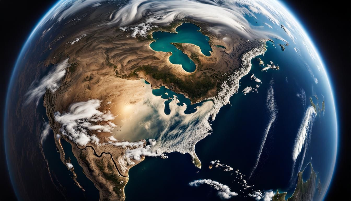 Spectacular Earth from Space in Hyperrealistic Detail