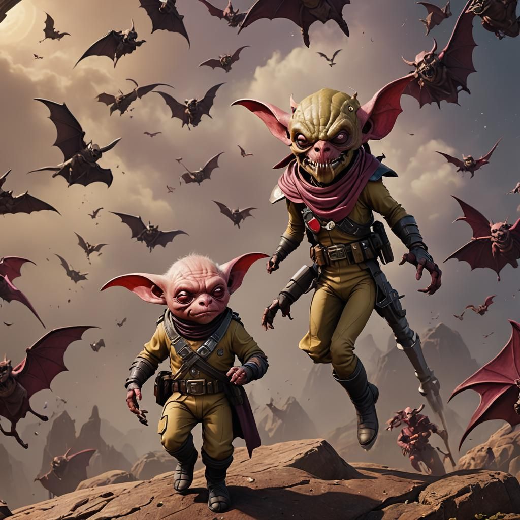 Space Pirate in Detailed Matte Painting