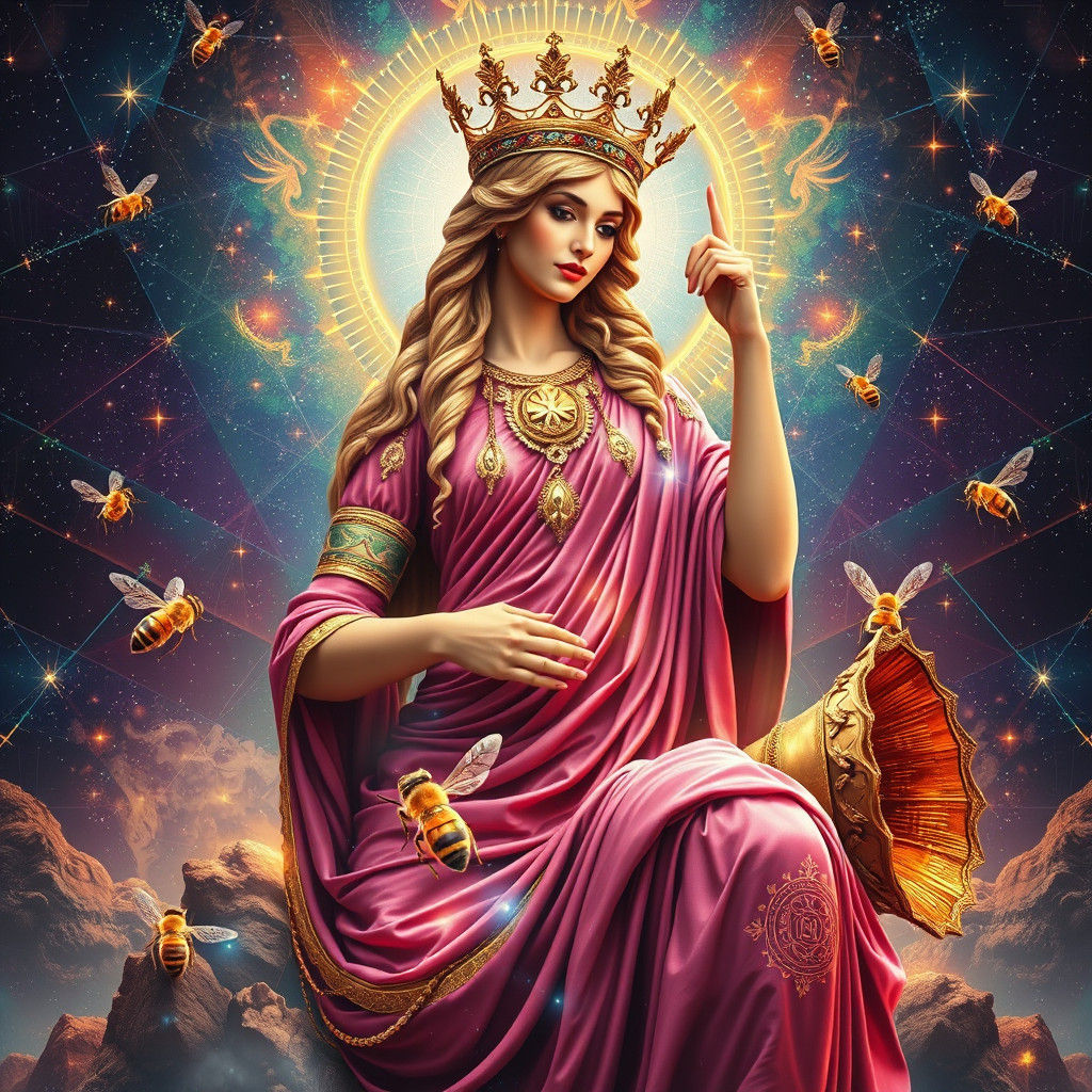 Goddess of Fortune in a Dali-esque Style