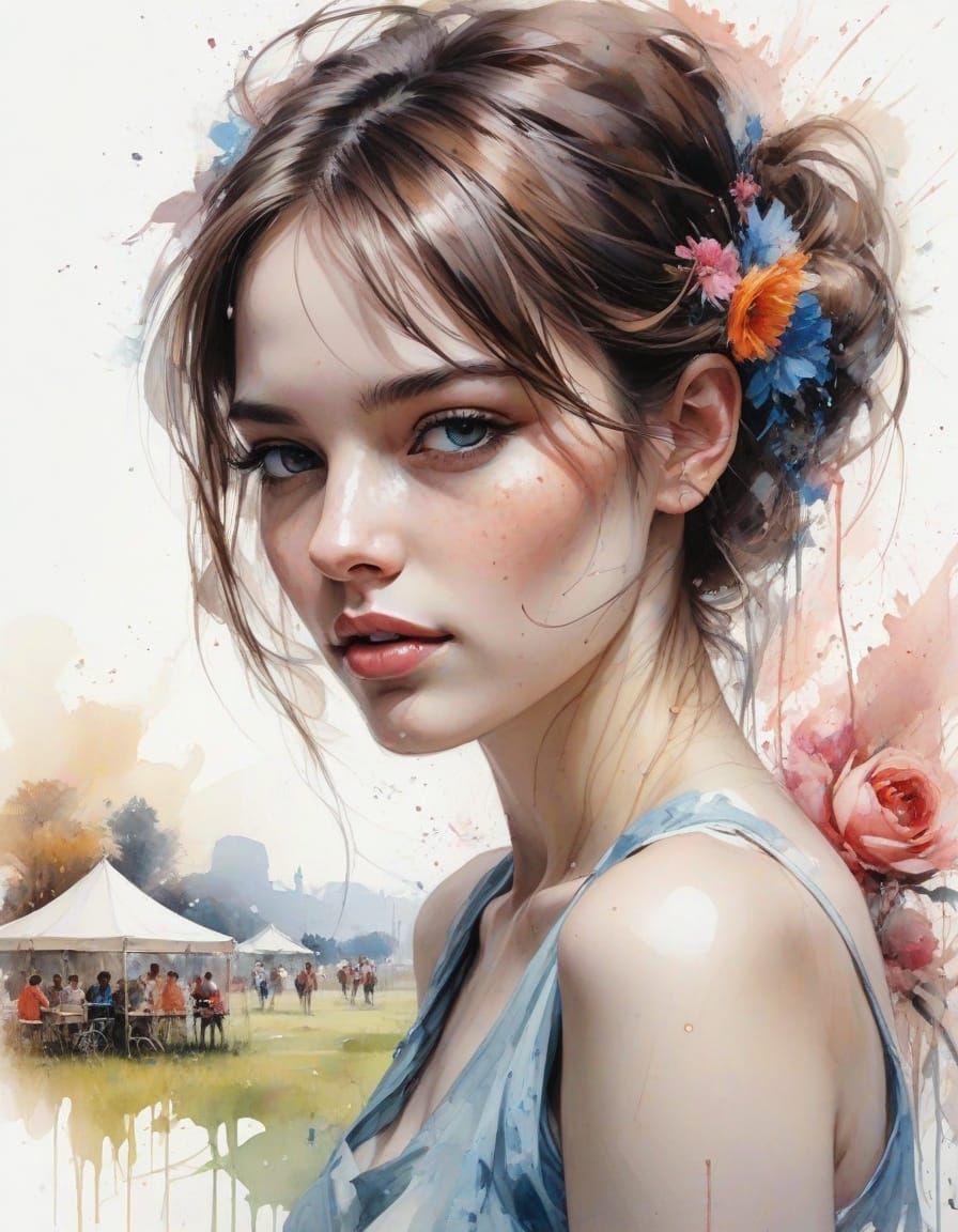 Whimsical Countryside Carnival at Twilight