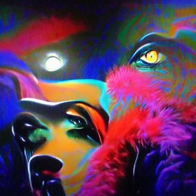 Shiny Leather Boots in Psychedelic Film Noir