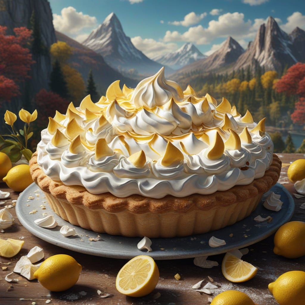 Lemon Meringue Pie Day Fantasy Concept Art