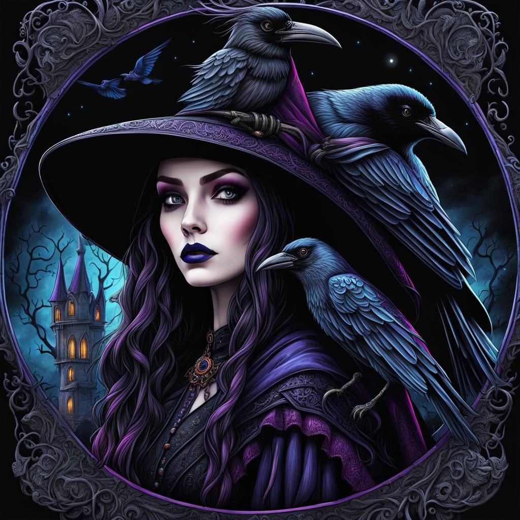 Gothic Raven Witch
