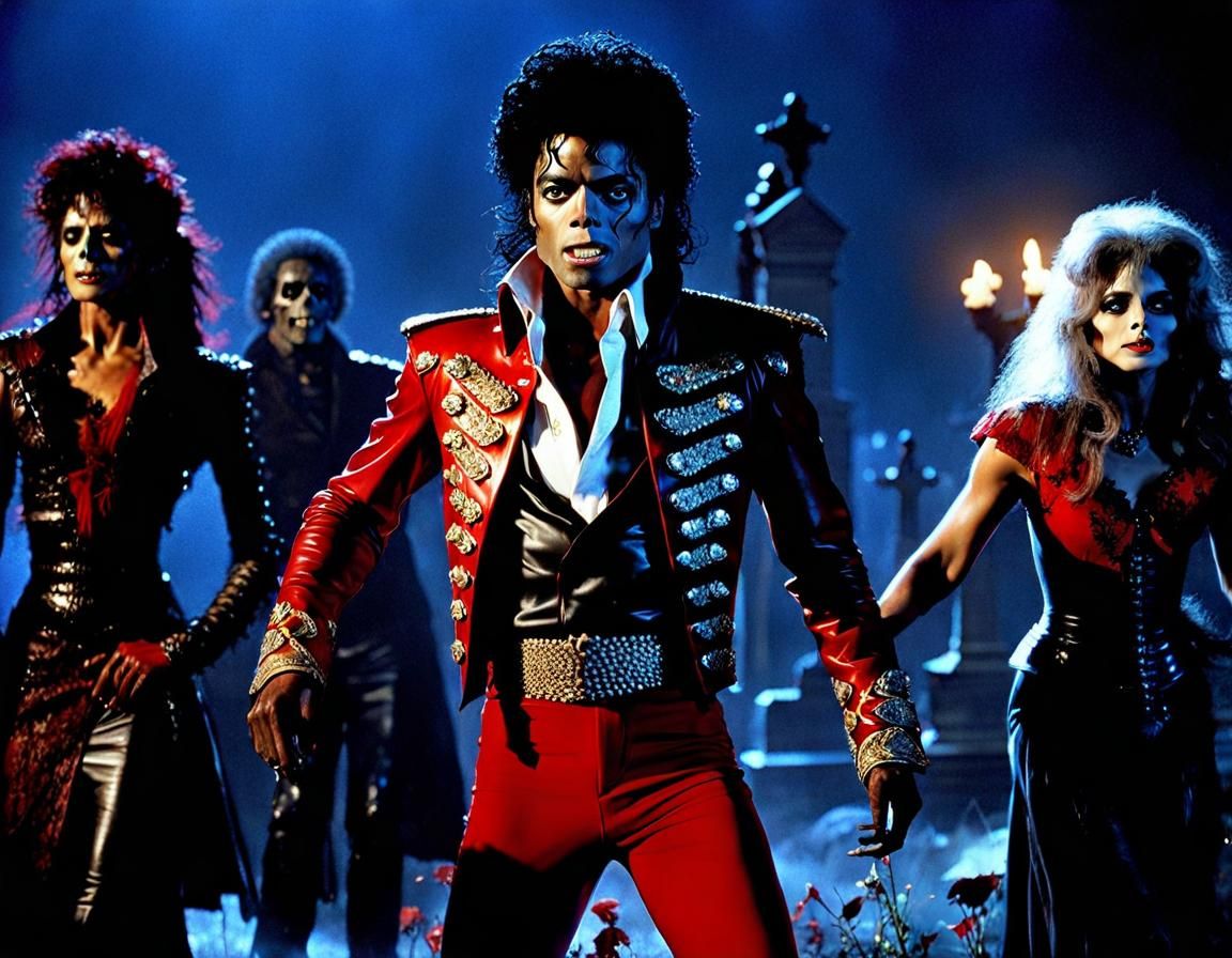 Thriller Inspired Gothic Cemetery Scene