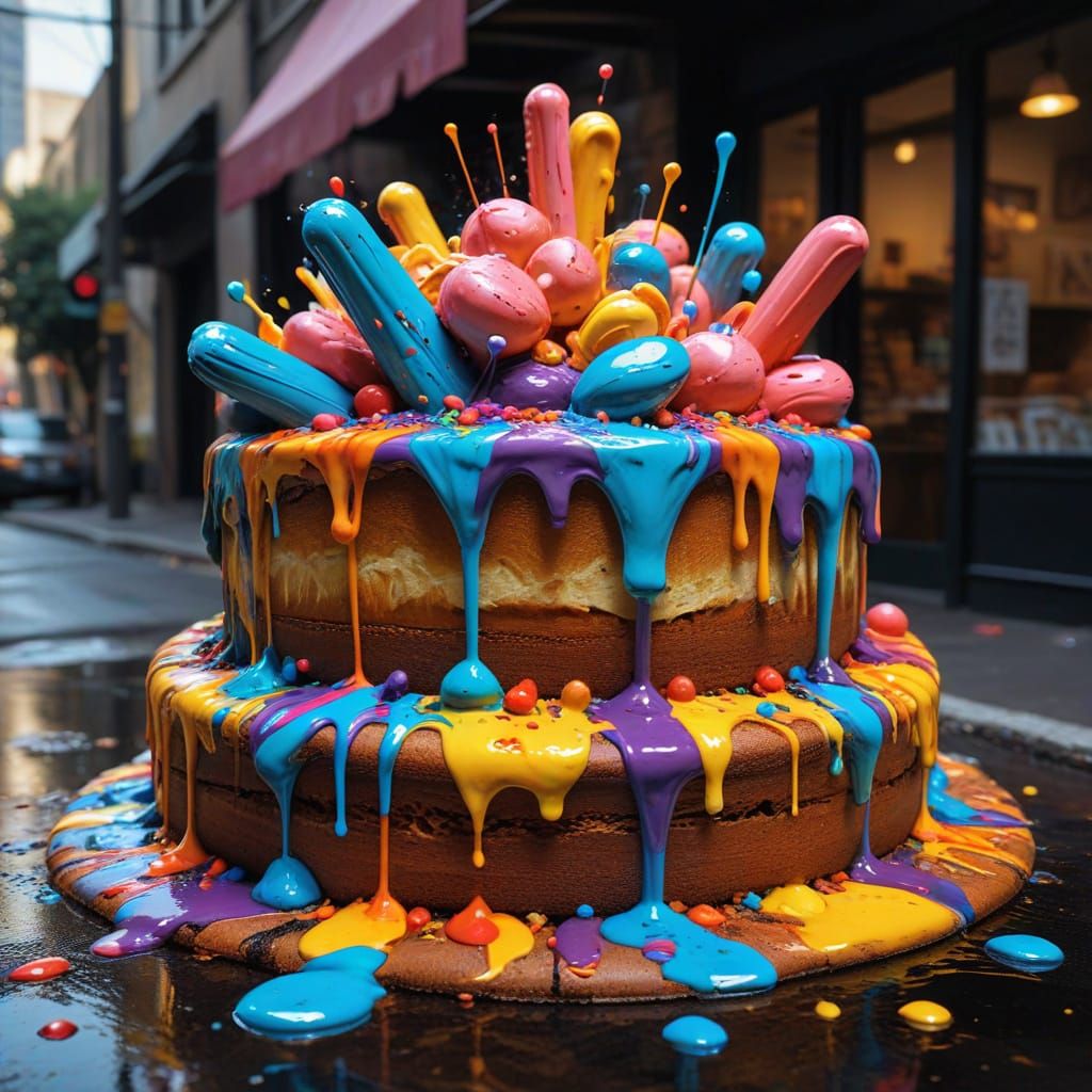 Anarquia na Pastelaria Floresta Graffiti Art