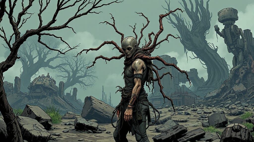 Humanity United in Cyberpunk Dystopia