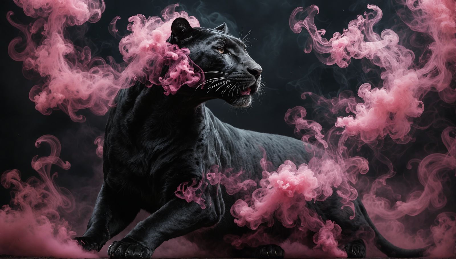 Pink Smoke Panther: A Delicate Masterpiece