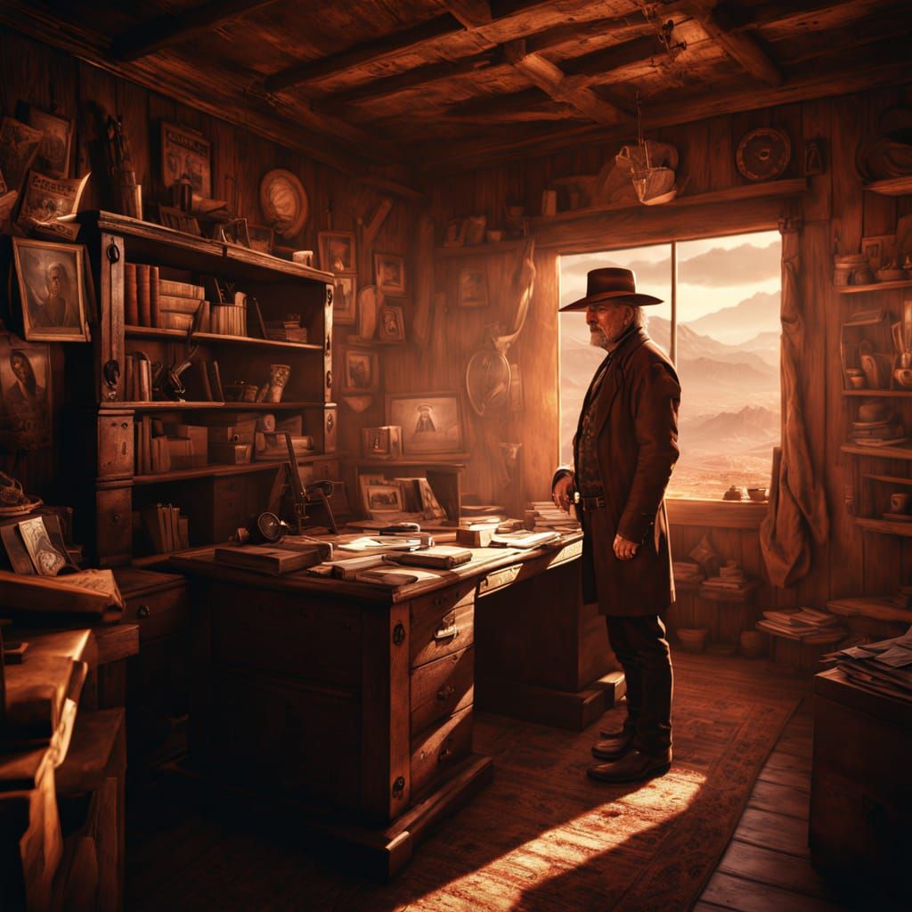 Sheriff's Office in Red Mesa, Arizona Territory