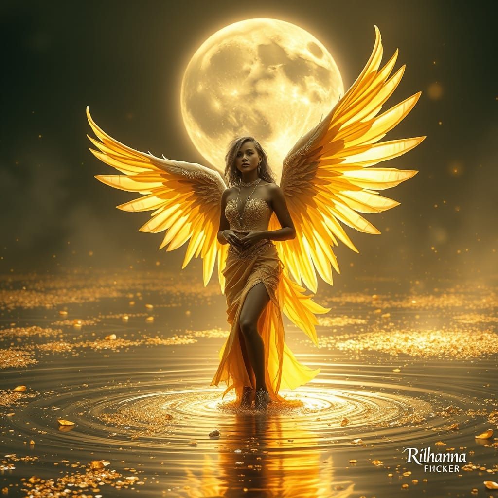 Golden Angel in a Golden River