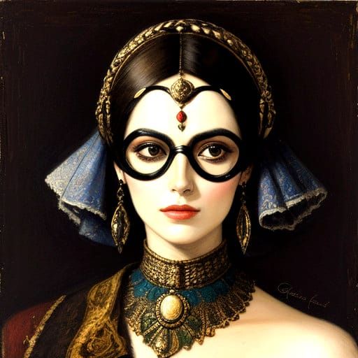 Fashion Icon in Retro Pilot Goggles