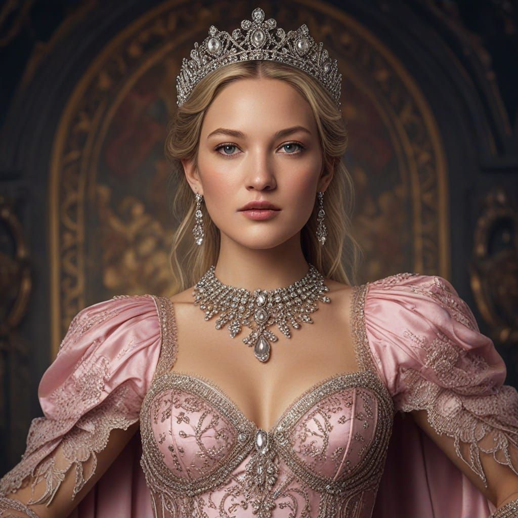 Baroque Fantasy Portrait of Norwegian Enchantress