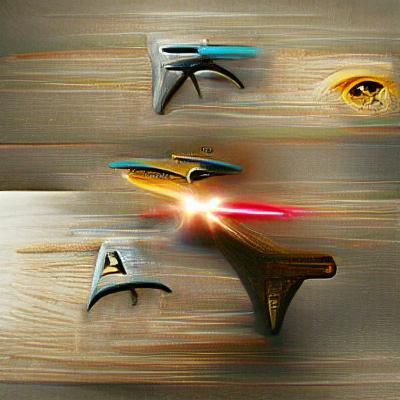 Abstract Starburst in Blue and Gold