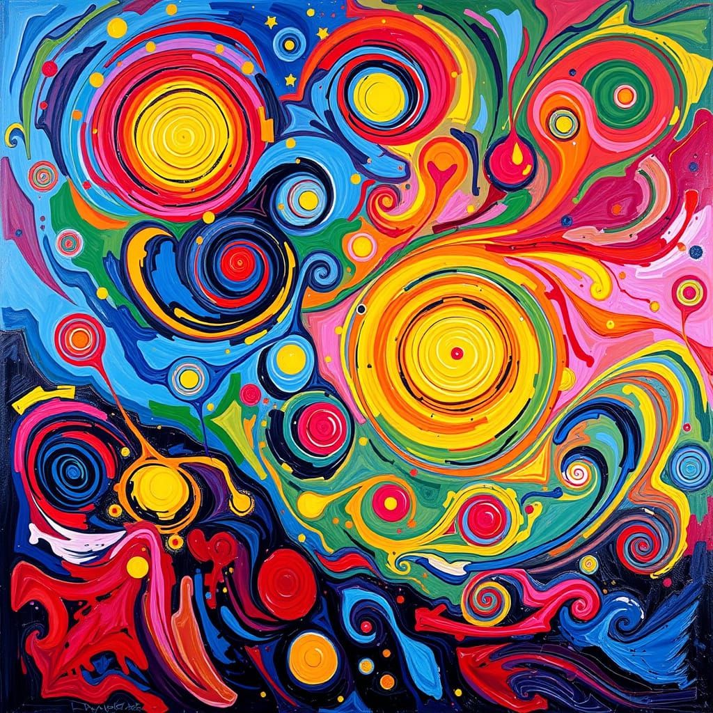 Radiant Masterpiece in Impressionist Art Nouveau Style