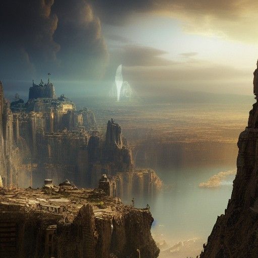 Epic Cinematic Riddle Answer in Digital Matte Painting