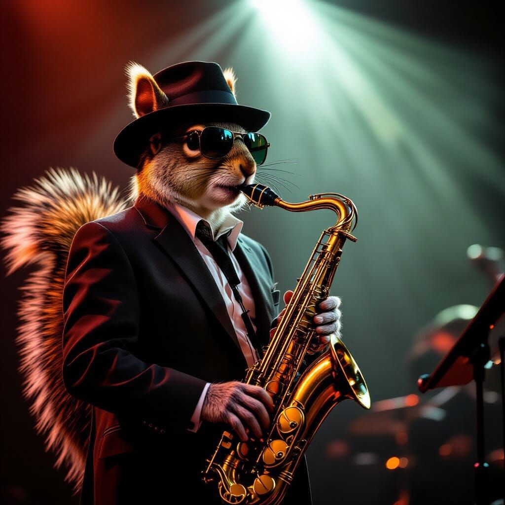 Squirrel Saxophonist in Cinematic Spotlight