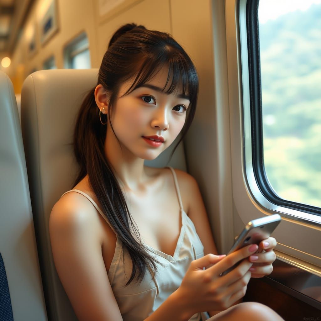 Taiwan Rail Portrait in Loish Digital Art Style