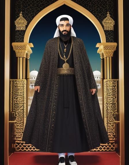 Abstract Arabic Calligraphy Art