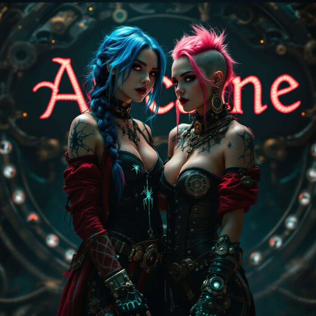 Goth Steampunk Goddesses of Arcane in Immersive Dark Wonderl...