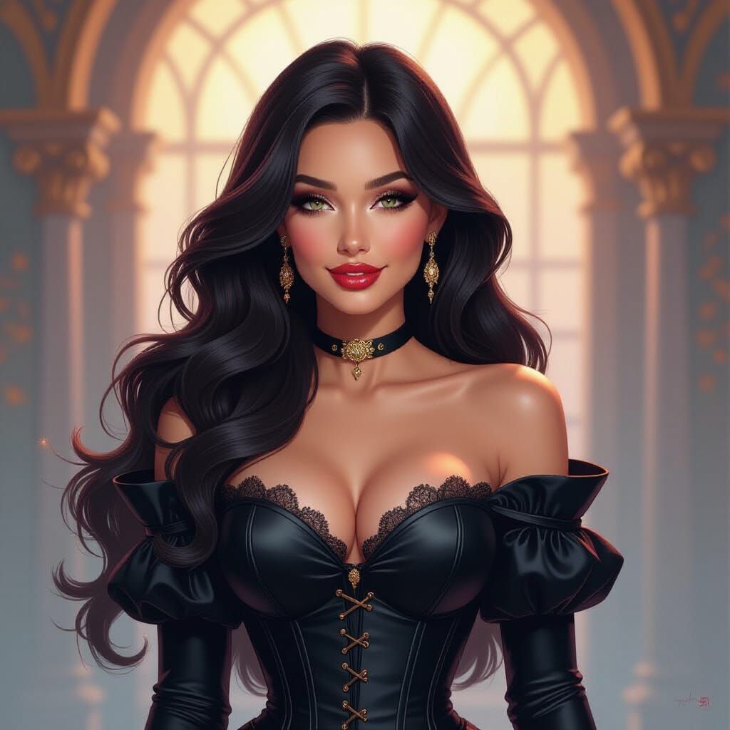 Stunning Queen in Surreal World, Digital Painting