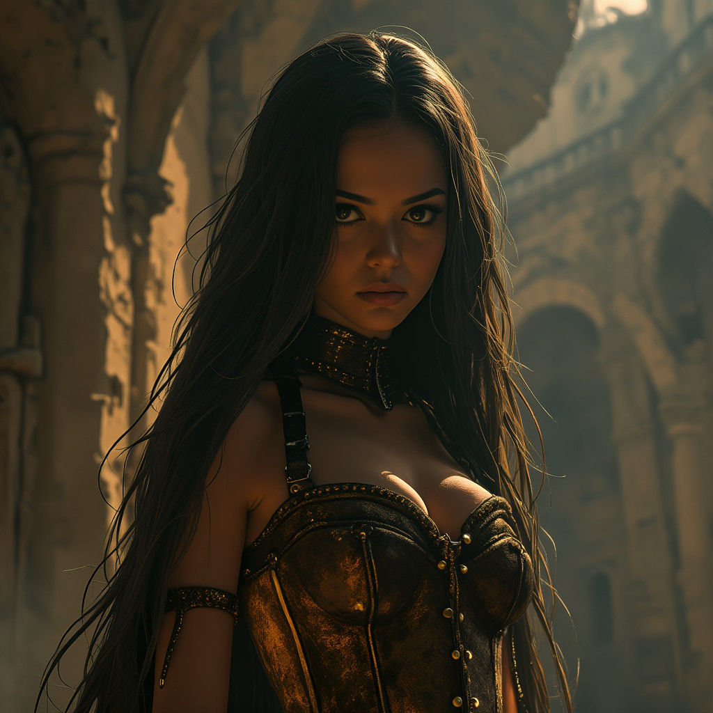 Victorian Superheroine in Cinematic Lighting