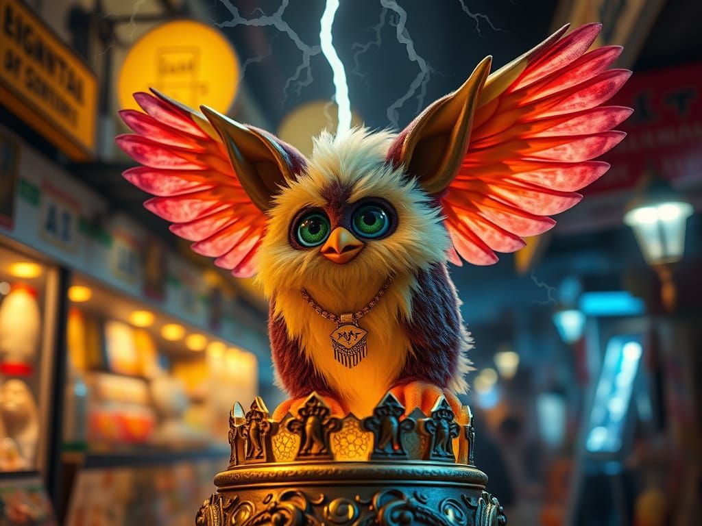 Furby Angel Levitates Above Golden Altar in Hyper Realistic ...