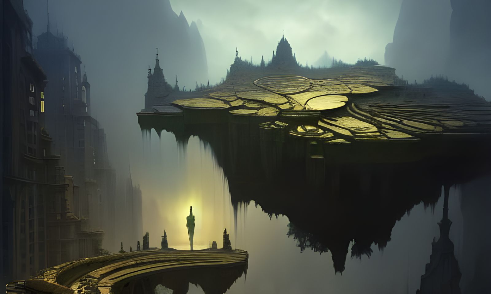 Dark Fantasy Inception: Hyperdetailed Digital Illustration