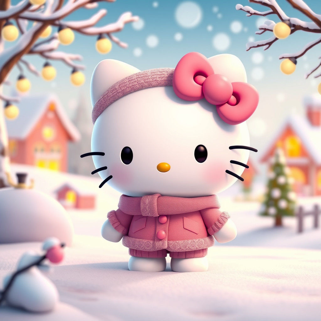 Hello Kitty Winter Wonderland in 3D
