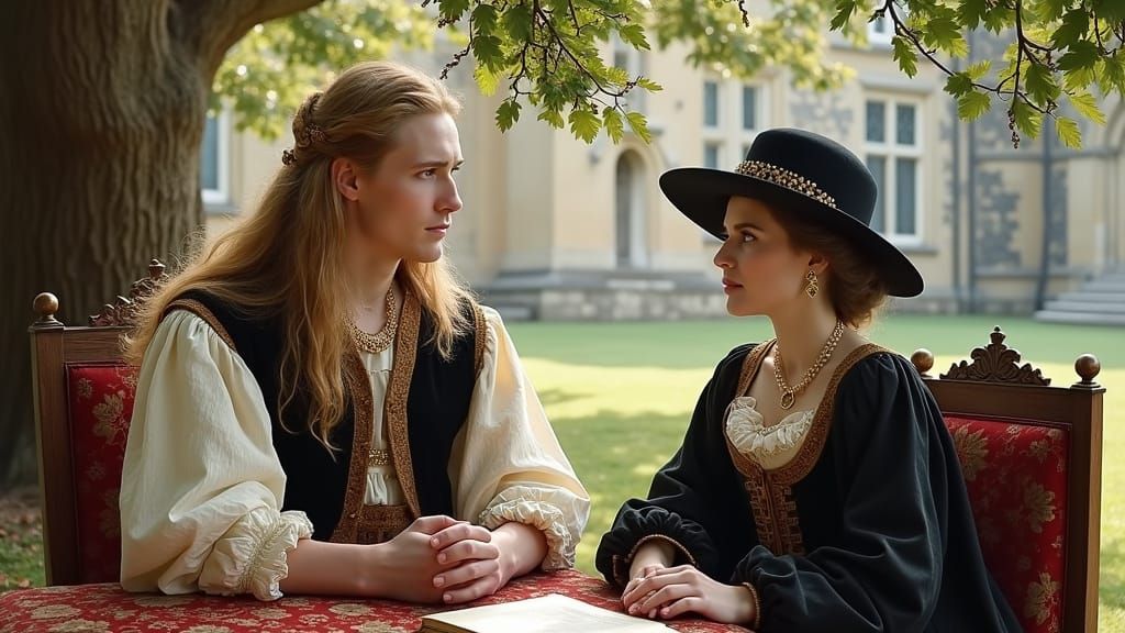 Cambridge Rendezvous: Renaissance Oil Painting