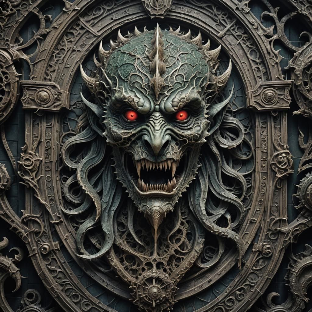 Hyperrealistic Image of Dagon with Intricate Details