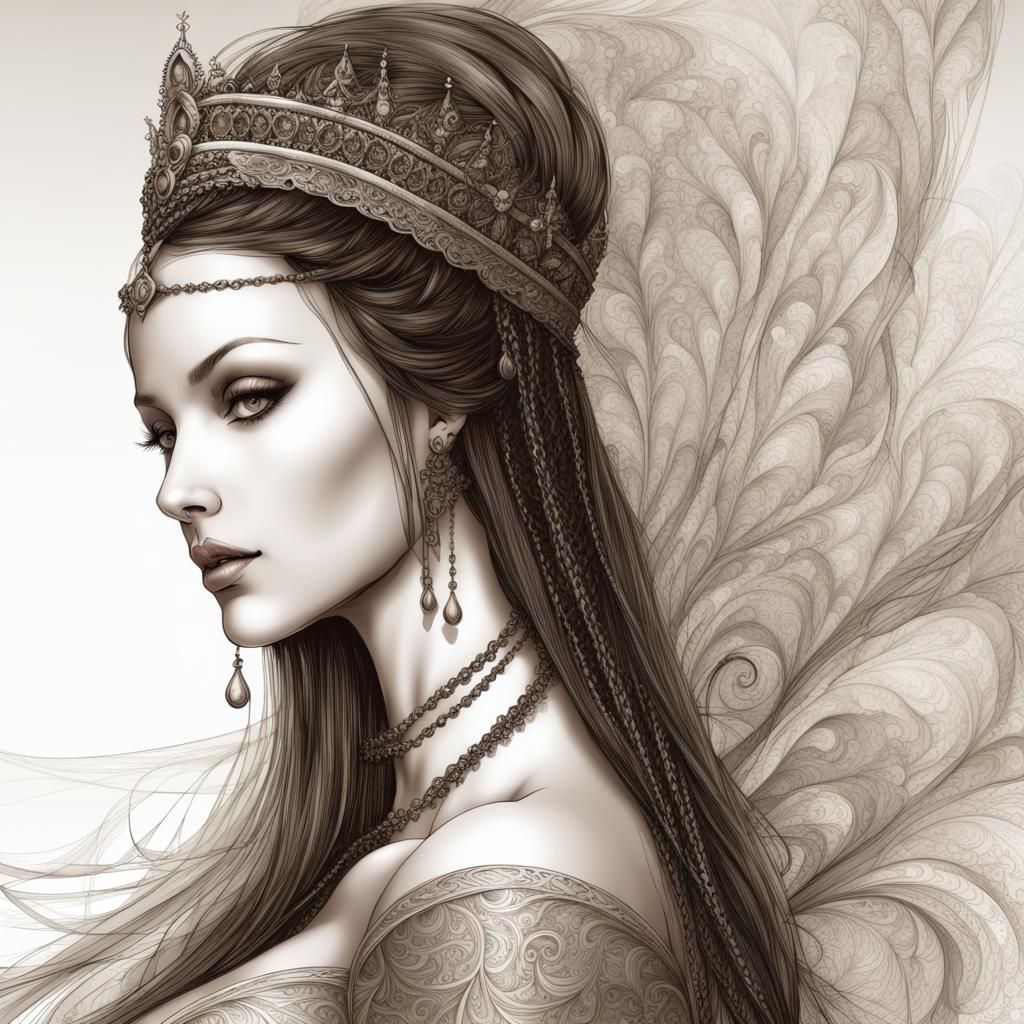 Anne Boleyn in Luis Royo Style