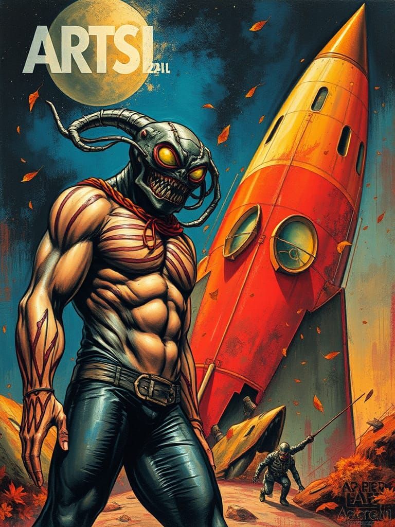 Comic Book Cover: Wild Man's Art Exhibition