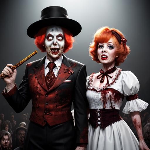 Zombie Carol Burnett and Lucille Ball Stage Show