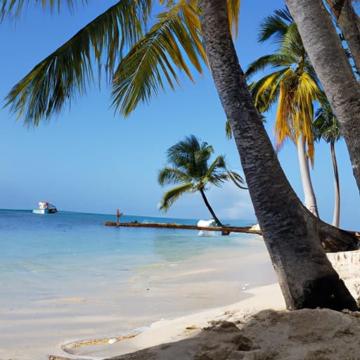 Tropical island beach