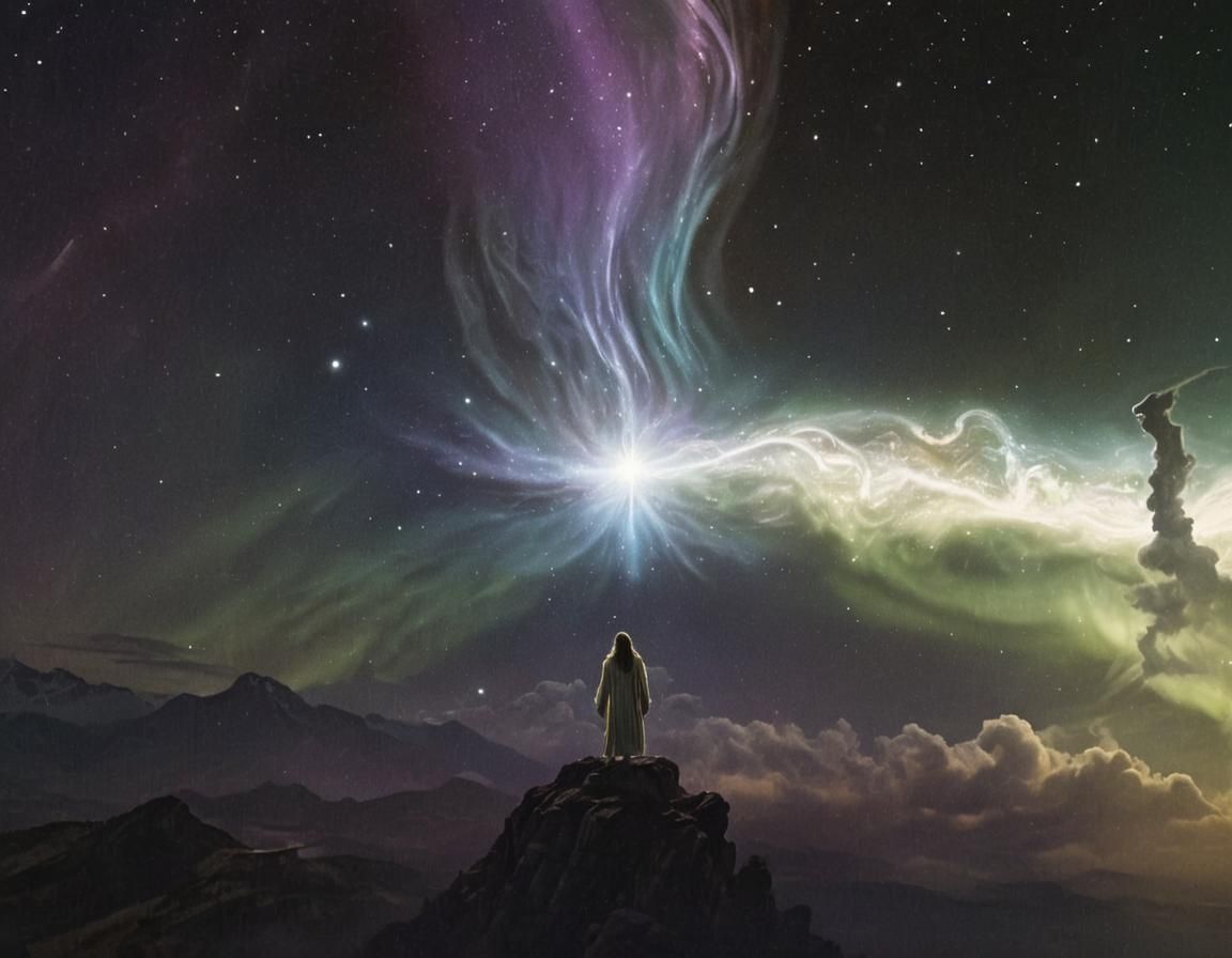 Dreamlike Djinn Portrait in Surrealist Style