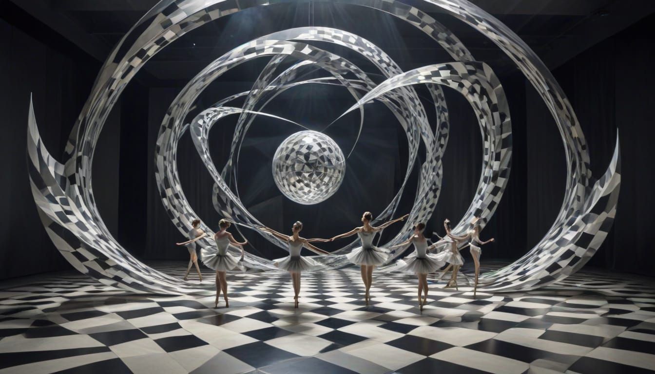Non-Euclidean Ballet Dancers in Hyperbolic Space