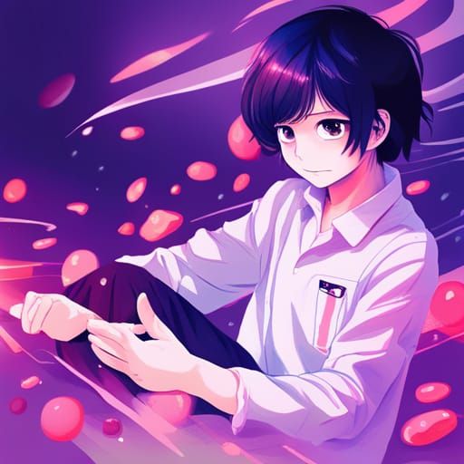 Omori in White Space: Anime Key Visual