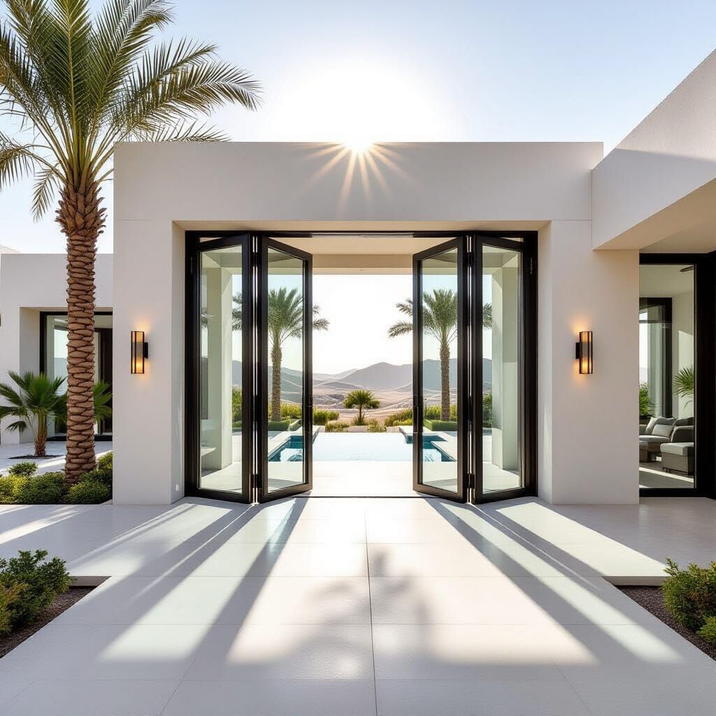 Luxurious Middle Eastern Villa with Folding Glass Doors