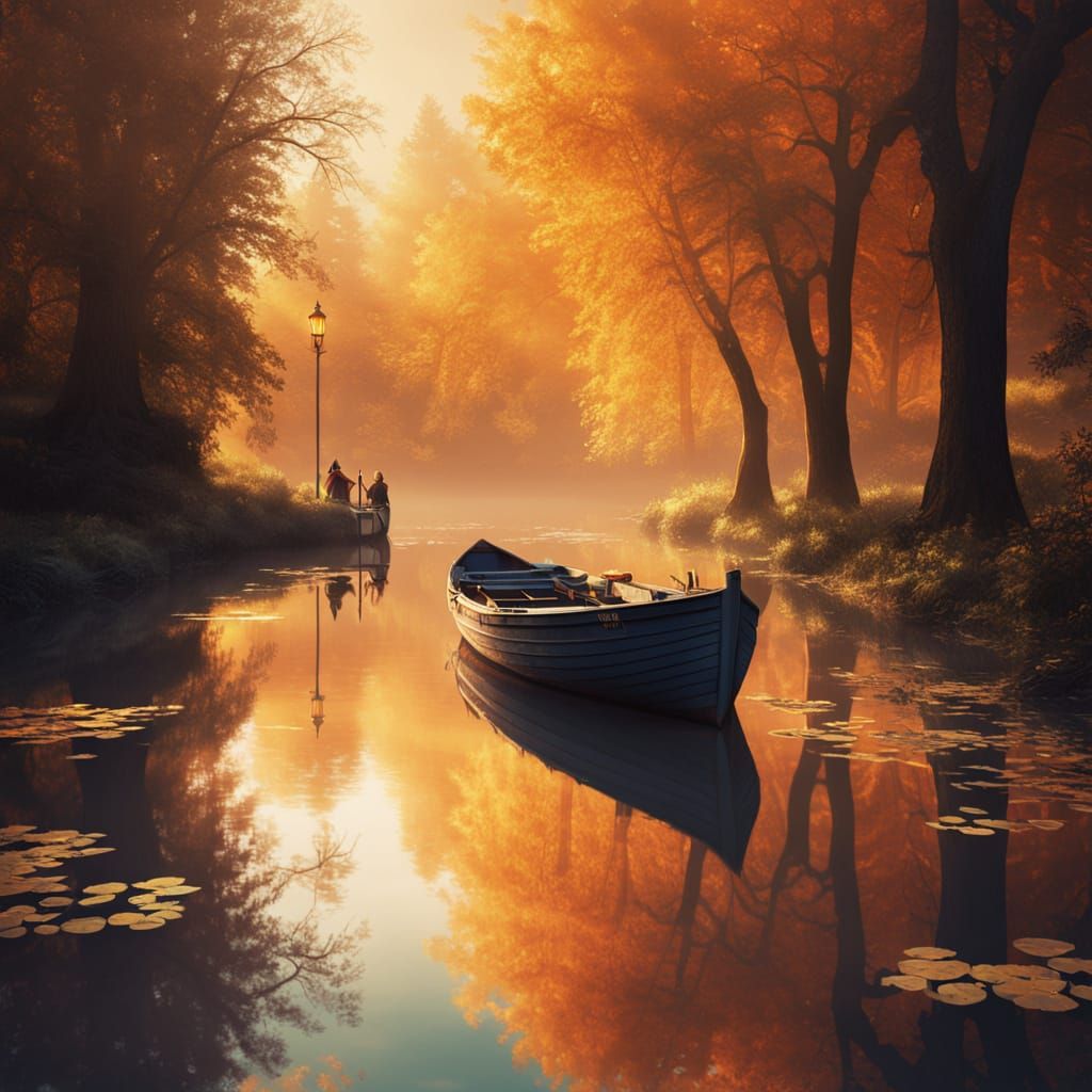 Baroque Kahn in Spreewald with Golden Light