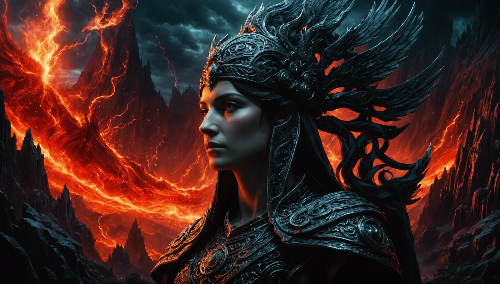 Goddess of the New Underworld: Dark Fantasy Concept