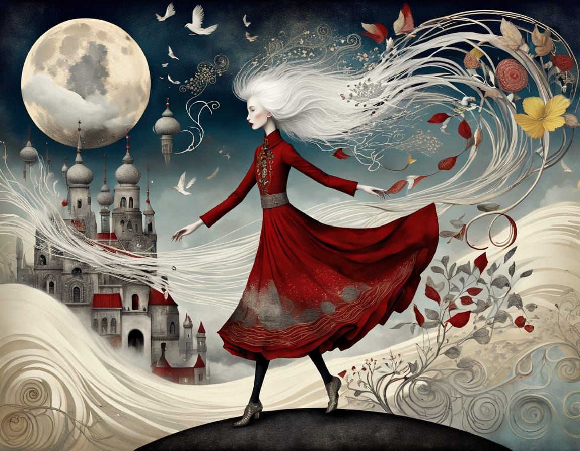 Enchanting Lady in Elegant Attire