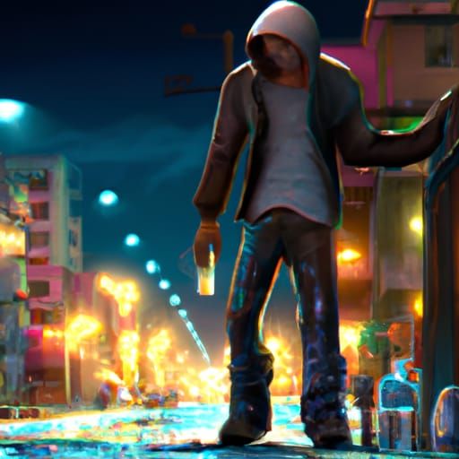 drug addicted man on the city streets holding pee bottle