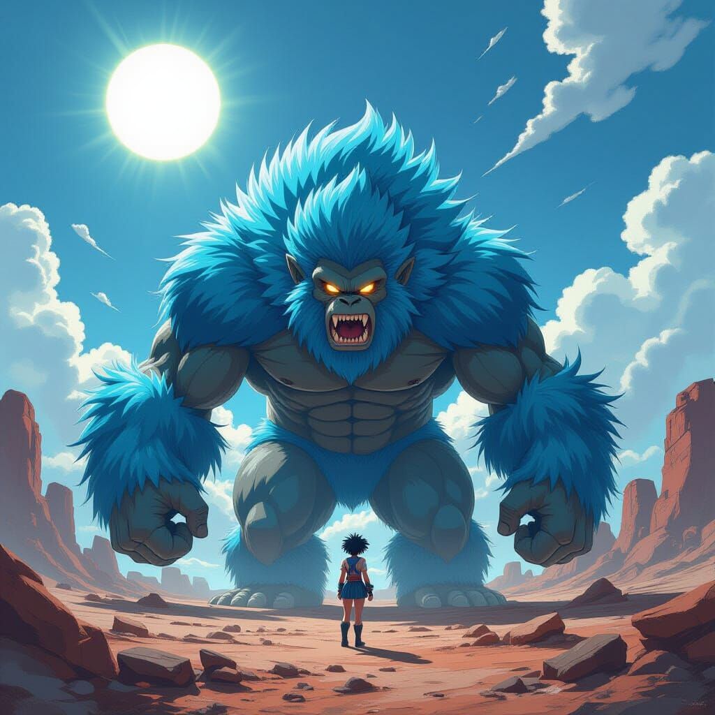 Bulma Briefs Transforms into Giant Ape on Alien World